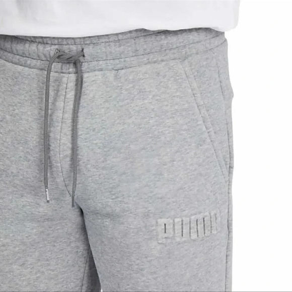 PUMA Men's Fleece Jogger Sweatpants X-Large Gray - Picture 3 of 8